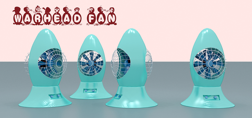 双扇叶弹头风扇 360°全方位送风，革新工业与家庭生活体验